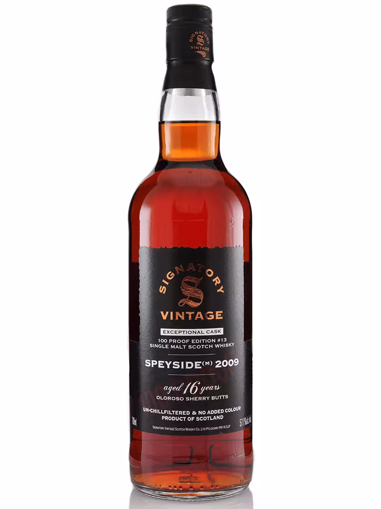 Speyside (M) 2009 16 Year Old Signatory 100 Proof 57.1% 70cl