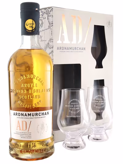 Ardnamurchan AD/ Gift Set with Glasses 46% 70cl